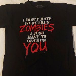 A black T-shirt with a zombie theme by Black Matter